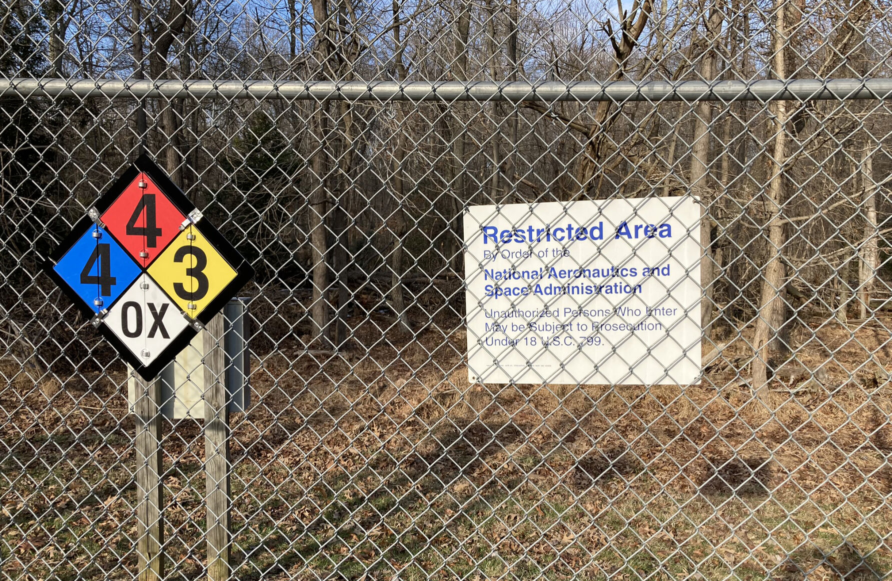 Fence at NASA's Area 400